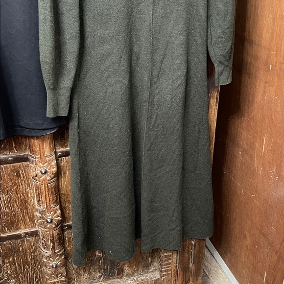 TWO Dresses | Zara Dress Bundle Linen Blend Midi Dress & Long Sleeve Maxi Med - Picture 12 of 12